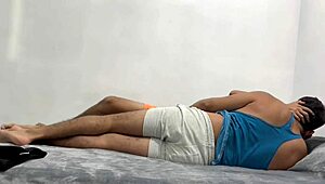 first time getting my ass sucked and i'm loving it