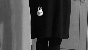 Crossdresser Bound In Uniform Self Bondage.