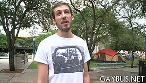 Hey, check out this big gay knob action