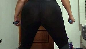 Mature Latina Milf Performs Squats On Live Web Chat