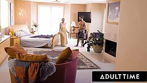 Adult Time - Stepmom Dee Williams Teaches Sex with Stepdad’s Help in Full Voyeur Scene