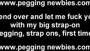 A good hard PEGGING will humble you fast. Watch this femdom strapon action dominate.