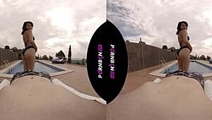 YOUNG NYMPHO NEIGHBOR WANTS TO FUCK OUTDOORS IN POV!