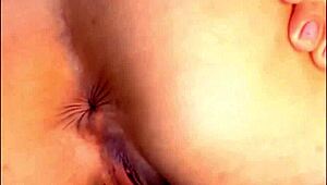 horny slut fingers her huge asshole on webcam