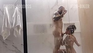 Erotic Couple Fucks In Shower