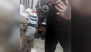 Amateur Gay Guy in Wheelchair Sucking Huge Black Cock Outdoors