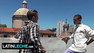 Latin leche two latino hunks create memories in favorite spot with deepthroat handjob blowjob rimjob fucking bareback jerking off