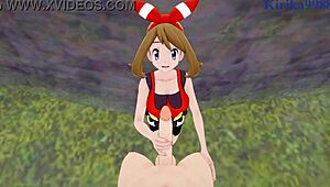 yo, misty kasumi and may haruka goin’ hard in pokémon pov hentai sex