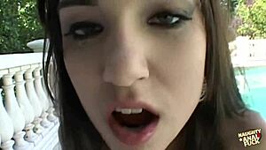 Sasha Grey Fucked in Mouth, Pussy, and Ass by Dirty Guy!