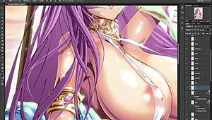 hentai busty athena of saint seiya and her huge boobs