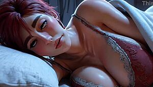 Busty Stepmom Caught You and Craves to Be Nailed Sharing Bed in POV AI