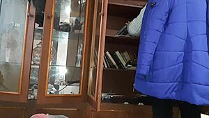 While my classmate searched for a book, I secretly masturbated under covers