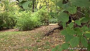 German Stepmom Picked Up For Outdoor Sex!