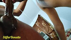 Maaxputokarioca fucks and cums in ass of naughty masked married man bareback