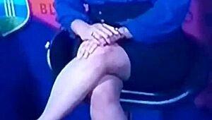 Spicy Hot Indian Tv Anchor Cricket Show