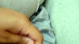 Intensely jerking off to amateur gay blowjob action