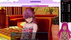 Vtuber Lewdneko Plays Harem Hotel Part 22 With Maid BDSM And Orgasm