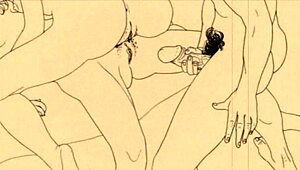 Vintage erotic drawings bring retro anime hentai to life in raw detail. Classic cartoon lust unfolds in every sketch.