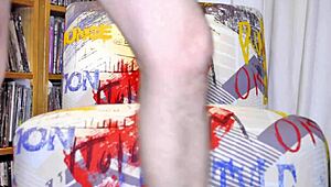 Mature woman rides dildo in anal session, wishing for real cock 😏