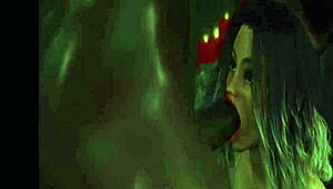 3d porn features massive cock and huge boobs in action