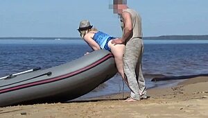 Exclamatory-Provocative Lady Tourist and Boatman Hook Up, Oh My!