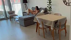 Angry Husband Catches Me Watching Porn and Ravages My Pussy in Garage