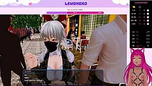 Vtuber Lewdneko Plays Harem Hotel Part 22 With Maid BDSM And Orgasm