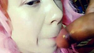 swallowing big cocks is her thing