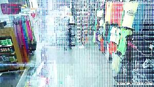 Shoplifter Lily Glee, get fucked hard in the office like a spreadeagle