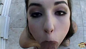 Sasha Grey Fucked in Mouth, Pussy, and Ass by Dirty Guy!