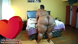 Fucking my BBW with big ass and clit dog style. Featuring big tits and monster cock