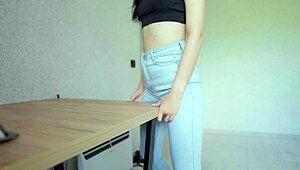 i'm rubbing my clit under the desk. keep going, cum in your panties.