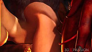 Devil Plays With A Super Hot Girl In Hell