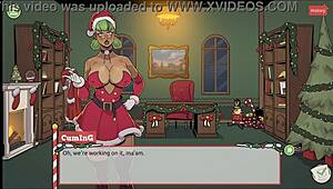 claus secret surprise christmas hentai game episode 3 mrs santa teases with underskirt