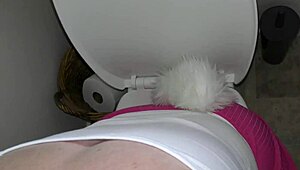 Stick it in, pin the tail up this dirty bitch, and watch her piss while sucking my cock, man!