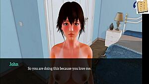 I explore my new family in this homemade erotic adventure with small tits