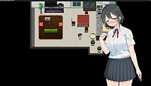 magical girl gets her big tits fingered in this hentai game part 6