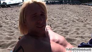 The Cute Blonde Twink Gets Naked And Engages In Hardcore Gay Sex With Blowjob