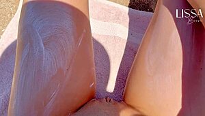 Stranger Fills My Mouth with Cum on Public Beach - OMG!