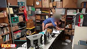 Petite Teen With Small Tits Gets Hard Dicking At Office