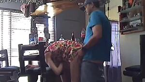 Spycam caught my 40 year old husband cheating with the neighbours 19 year old