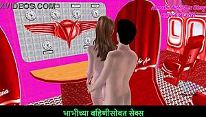 marathi audio sex story in animated 3d cartoon porn - beautiful couple enjoys foreplay fun 😏