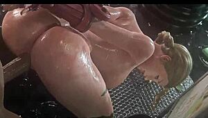 Cammy's Cheeks Slammed Hard in Wild Street Action