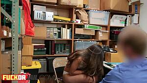 Petite Teen With Small Tits Gets Hard Dicking At Office