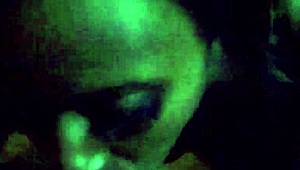 Ebony woman sucking big black cock passionately