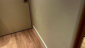 sexy stepmom shares bed with stepson in hotel for teasing and blowjob