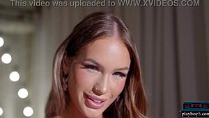 Sky Bri teases her big ass for Playboy!