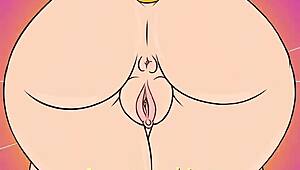 I crave the milk from mrs megamounds massive tits in this anime adventure with anal and cunilingus