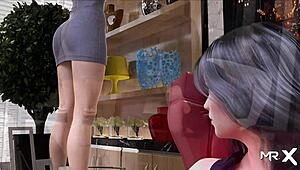 Secretary's Panties Color Revealed In Hentai Game