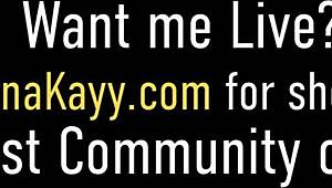 Wet Wild Woman Nina Kayy Squirts Hard in Oiled Solo with Fishnets